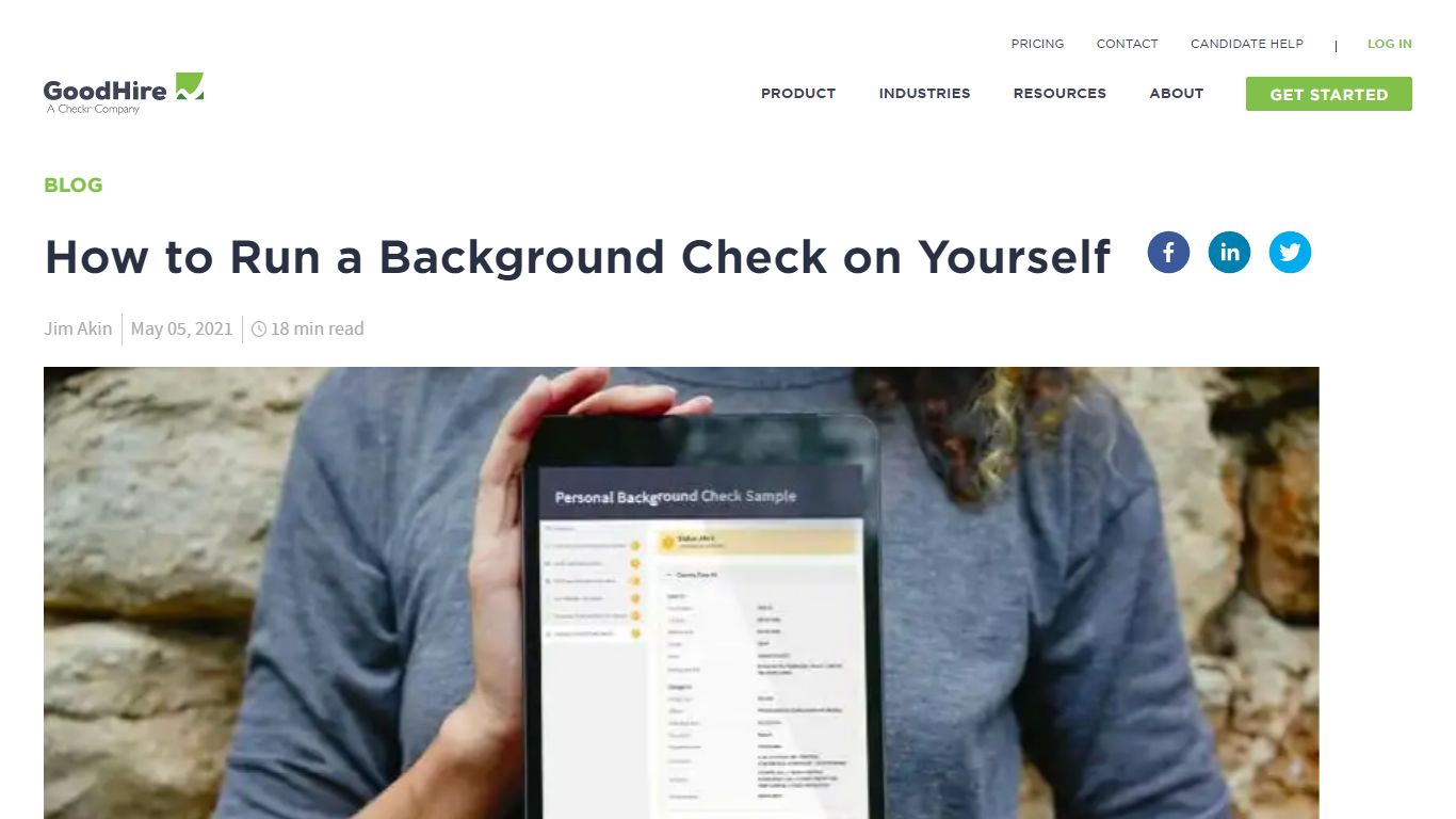 How to Run a Background Check on Yourself | GoodHire